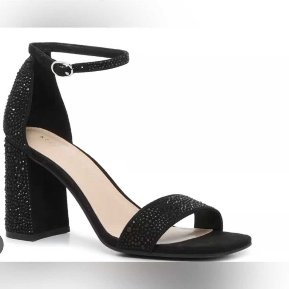 Kelly & Katie Caital Elegant Black Sparkly Heels | Size 9